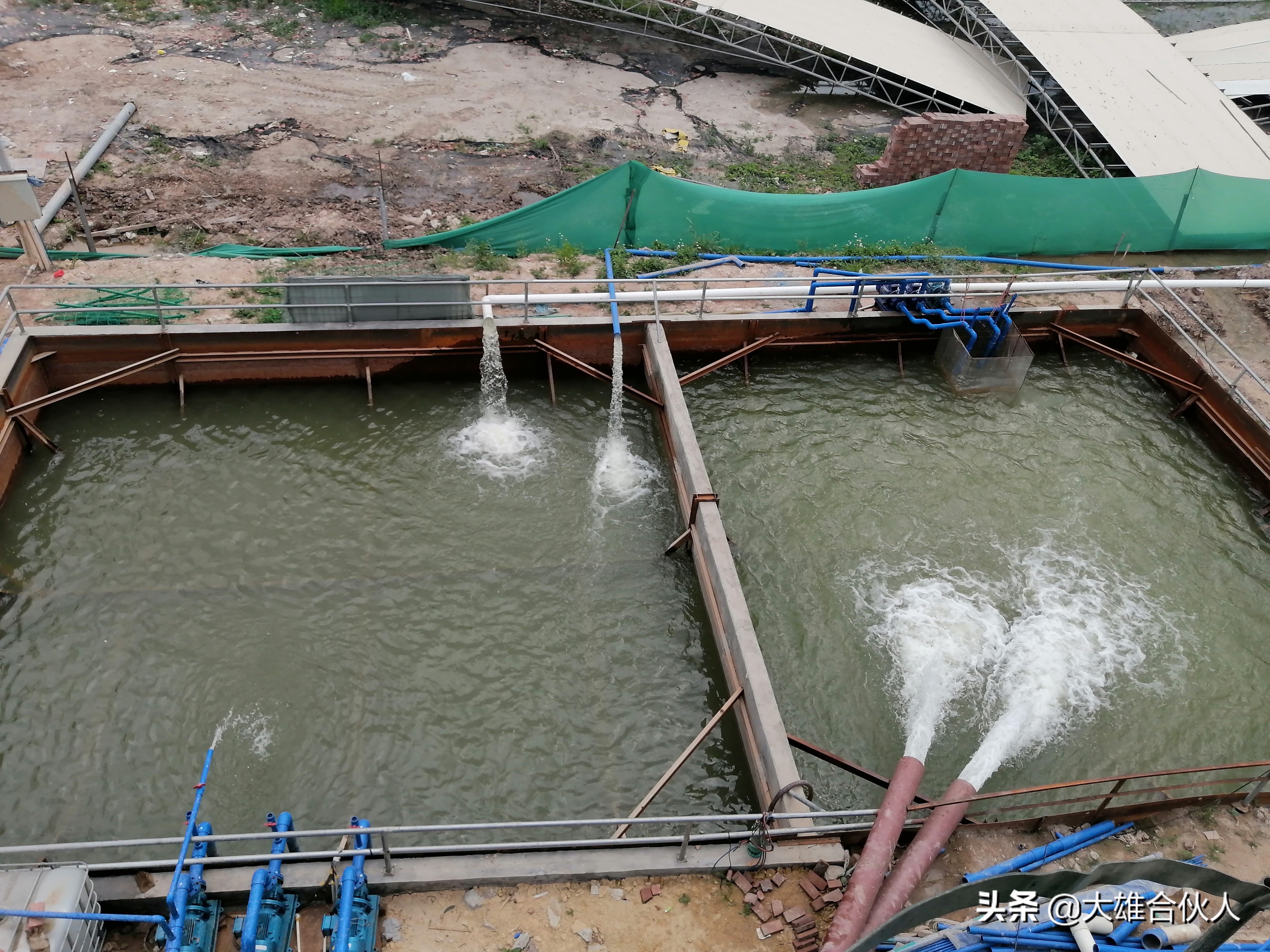 湖北省宜昌市洗砂场，带式压滤机泥浆脱水处理现场(图10)