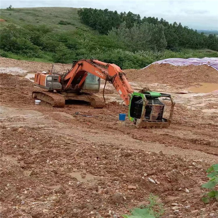 挖机液压旋转鹅卵石筛选筛分斗建筑工地用土石分离筛分斗(图5)