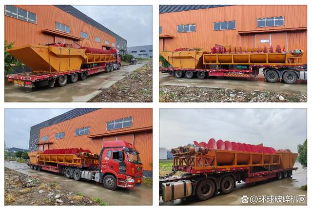年产量600万吨，腾宇新创39台双螺旋洗砂机顺利发货！(图1)