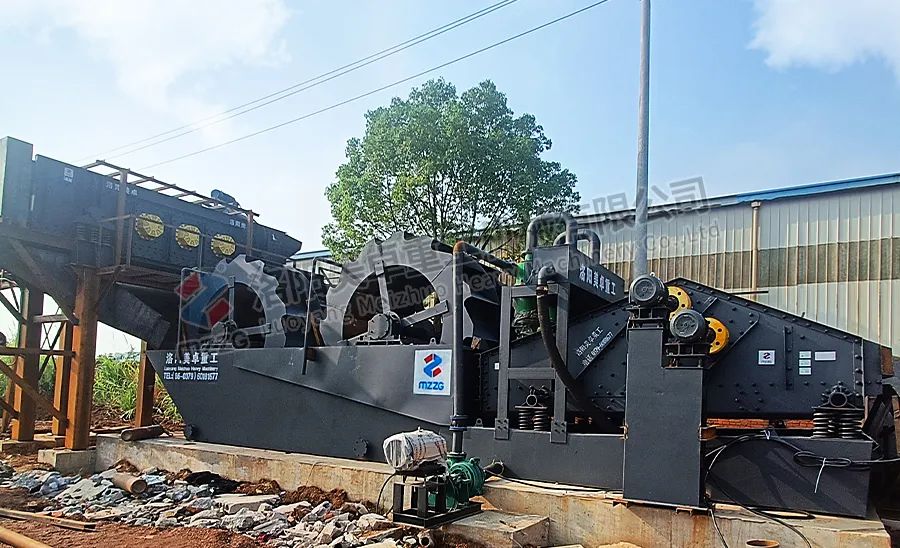 聚焦时产150吨湖北武汉石粉洗砂生产线案例现场(图3)