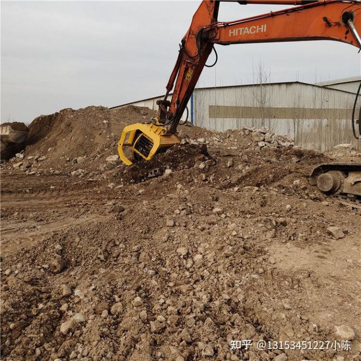 云南挖机带筛分斗360度旋转筛分斗设备可定制(图2)