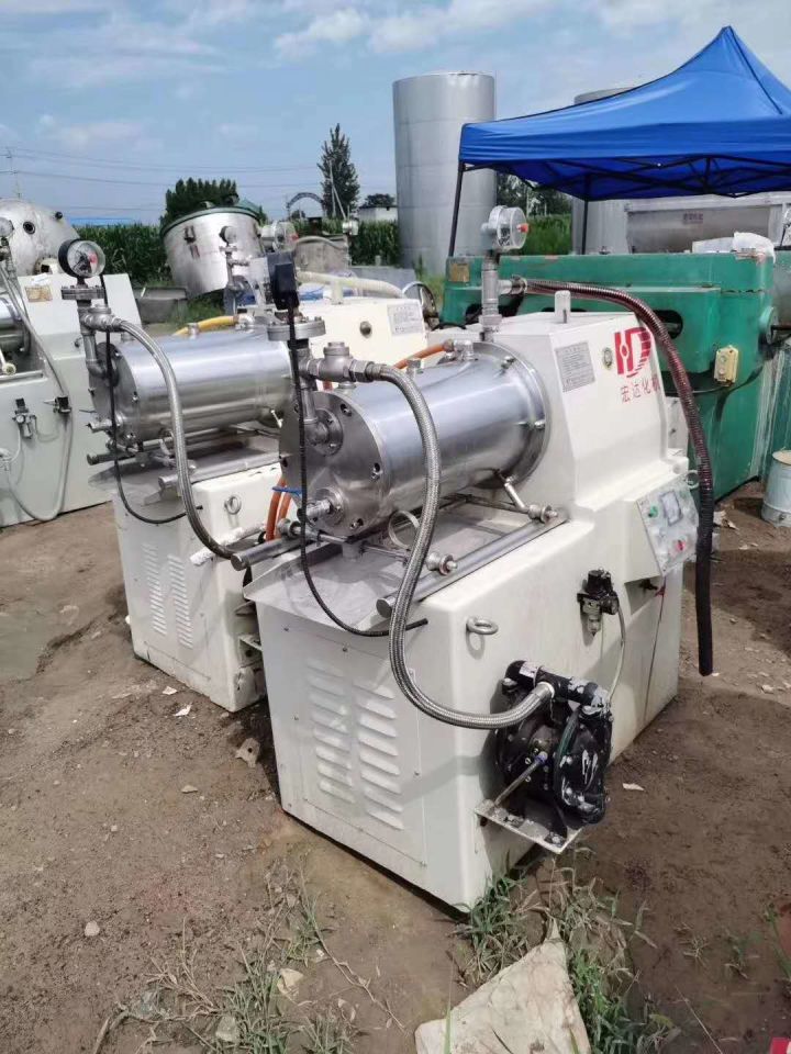 二手陶瓷砂磨机，二手棒销式砂磨机，二手10升20—30—50升卧式砂磨机(图5)