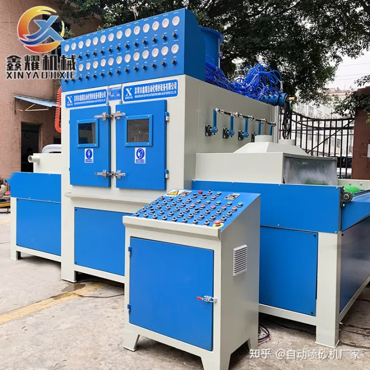 实木地板喷砂风化纹理处理自动喷砂机(图7)