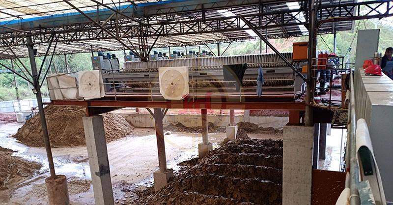 某洗沙场废水处理系统厢式高压压滤机应用项目(图2)