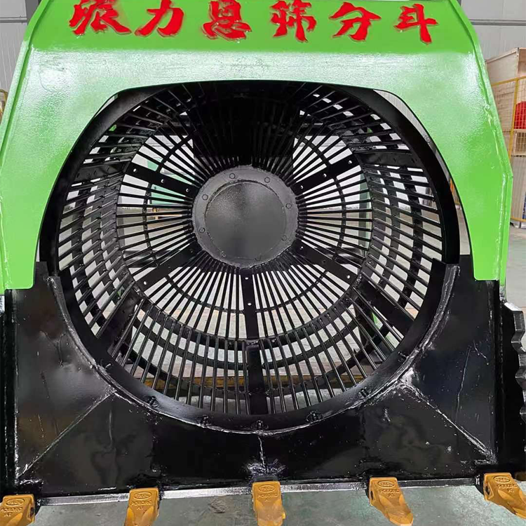 挖掘机石料筛分斗I32挖机砂石筛分铲斗9534螺旋滚筒筛分斗9ZZ7(图3)