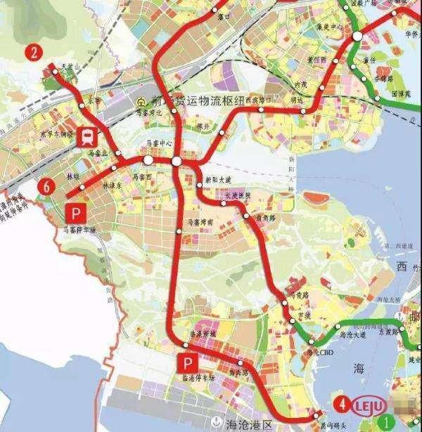 泉州快速轨道交通规划：1号、2号、3号、4号、5号、6号线(图31)