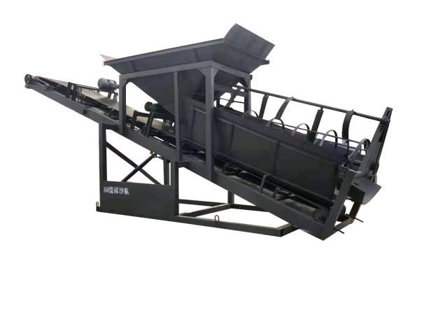 滚筒筛沙机振动筛沙石机轮胎式破碎机洗砂机脱水筛(图1)