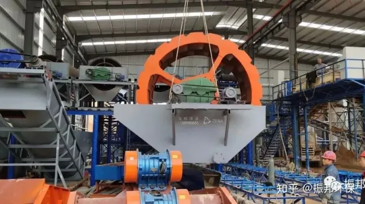 为什么大型骨料生产线，都选择轮式洗砂机！(图6)