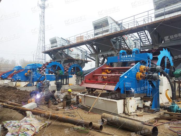 移动式洗沙机是什么样的设备？一起来看生产现场(图1)