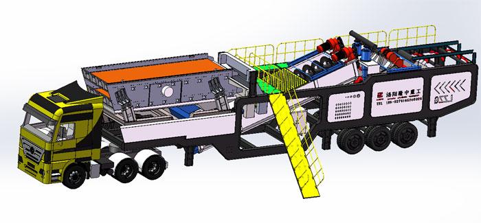 移动式洗沙机是什么样的设备？一起来看生产现场(图2)