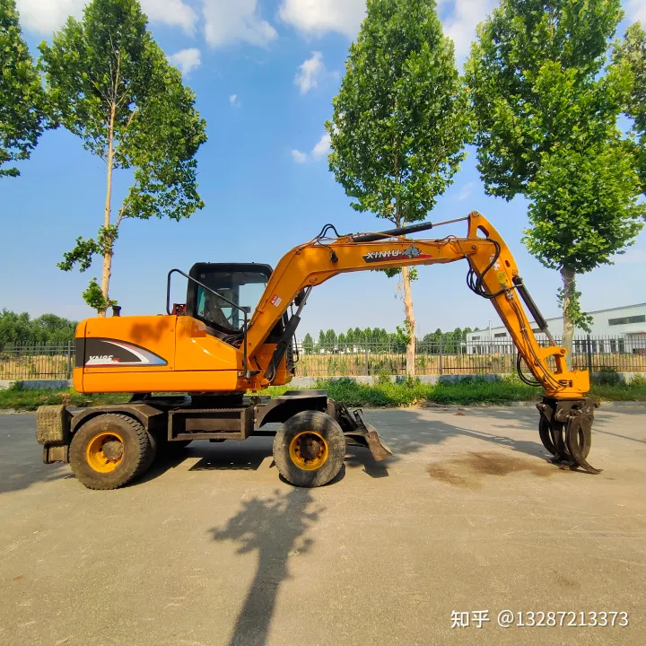 犀牛85型号二手轮式抓木机图片旋转装载机炮头机棉花夹抓按树抓树根挖挖机抓竹子便宜抓垃圾个人一手抓石头抓棉花抓秸秆抓钢机图片抓草垛抓颗粒设备(图4)