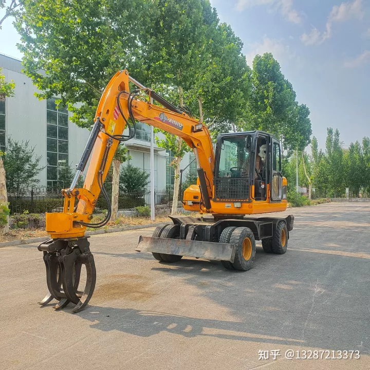 犀牛85型号二手轮式抓木机图片旋转装载机炮头机棉花夹抓按树抓树根挖挖机抓竹子便宜抓垃圾个人一手抓石头抓棉花抓秸秆抓钢机图片抓草垛抓颗粒设备(图3)