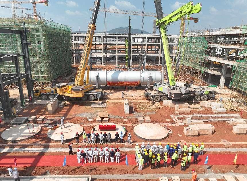 中化三建承建一项目湿法精炼机电安装工程开工(图1)