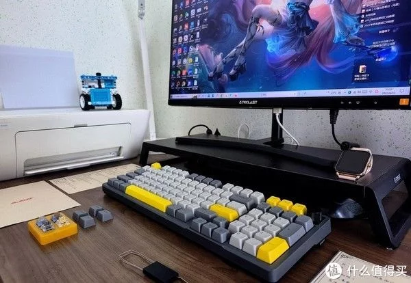 满配98，黑爵AK966热插拔机械键盘，gasket结构、凯华MX冰淇淋轴(图18)