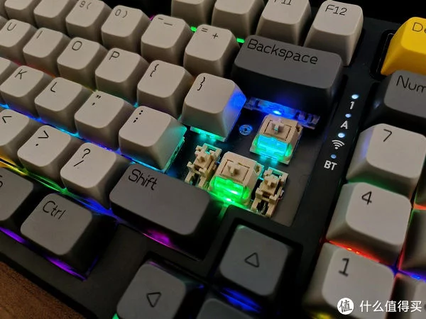满配98，黑爵AK966热插拔机械键盘，gasket结构、凯华MX冰淇淋轴(图19)