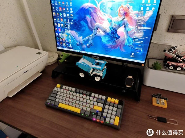 满配98，黑爵AK966热插拔机械键盘，gasket结构、凯华MX冰淇淋轴(图21)