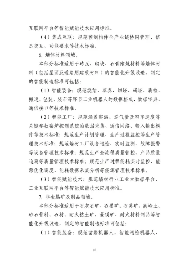 建设砂石骨料领域智能装备、矿山、工厂、赋能技术等智能制造标准(图18)