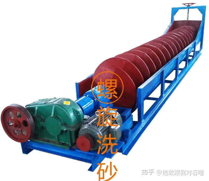 【通发选矿】广西选矿摇床厂家：分析螺旋洗砂机在风化砂中的应用(图1)