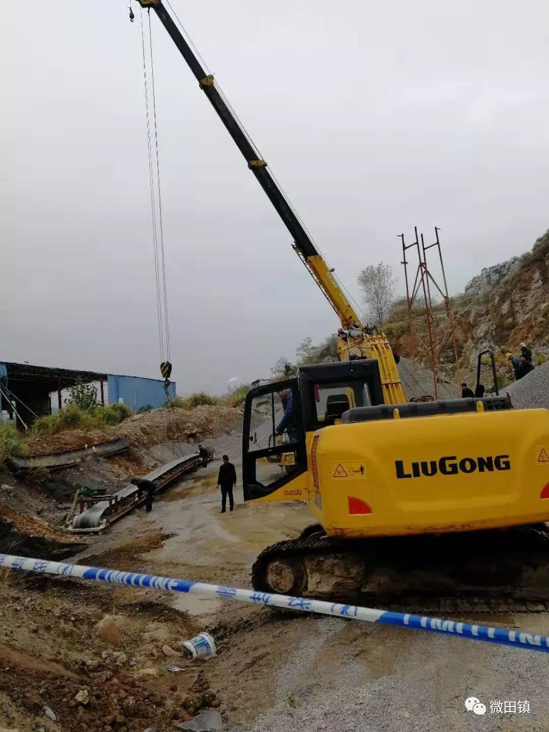 执法动态：田镇分局强制拆除一处非法碎石洗砂设备(图4)