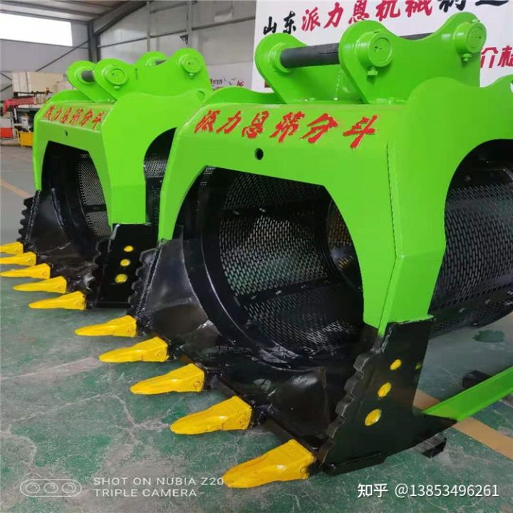 河道洗沙挖掘机筛分斗源头厂家(图2)